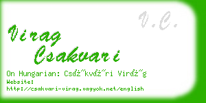 virag csakvari business card
